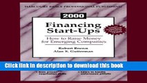 Books Financing Startups: How to Raise Money For Emerging Companies (Book   Windows CD-Rom) Full