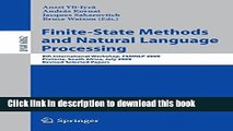 Books Finite-State Methods and Natural Language Processing: 8th International Workshop, FSMNLP