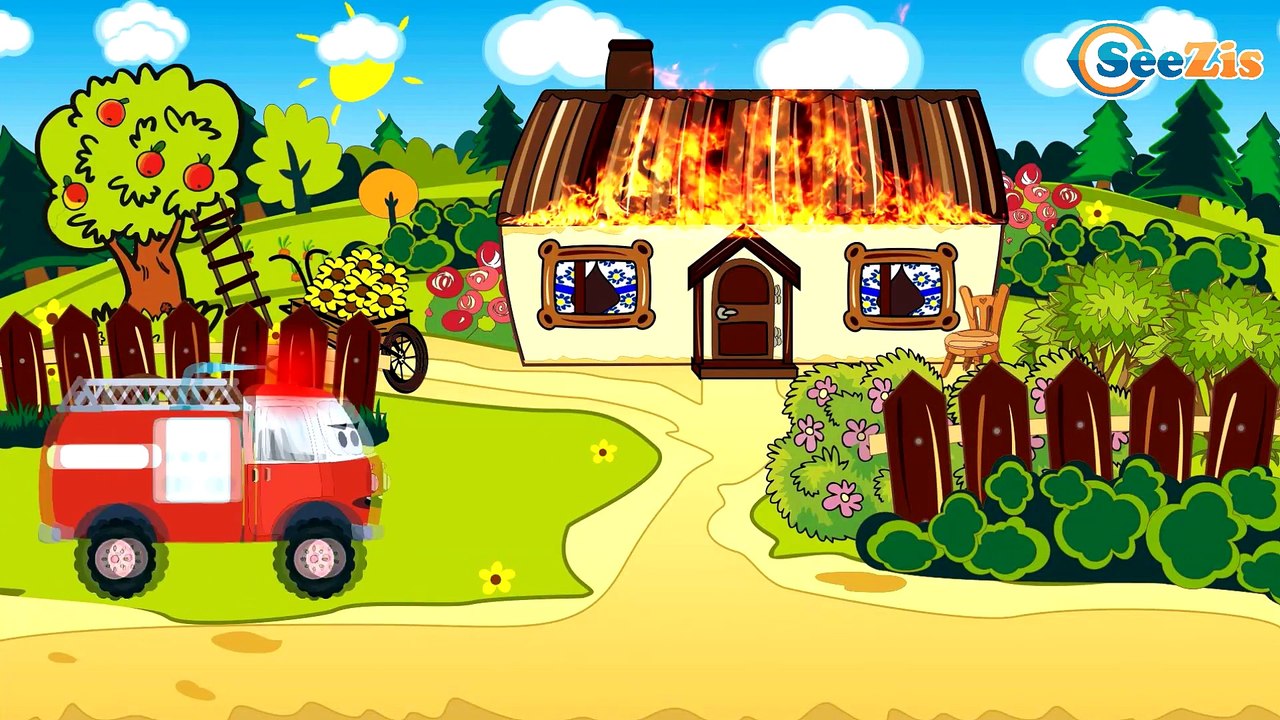 Koparka i Ciężarówka | Samochód pożarniczy i Karetka pogotowia | Auta - Bajki dla dzieci po polsku