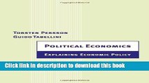 [Download] Political Economics: Explaining Economic Policy (Zeuthen Lectures) Free Books