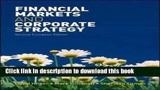 [Download] Financial Markets and Corporate Strategy Free Books