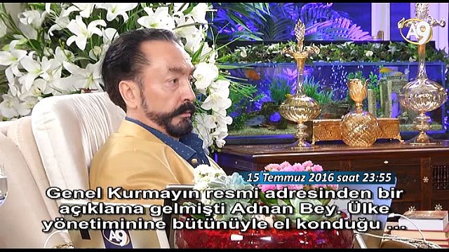 Saat 23:55 Adnan Oktar darbe girişimi gecesi internetten açıklanan darbe bildirisinin geçersiz olduğunu söyledi.