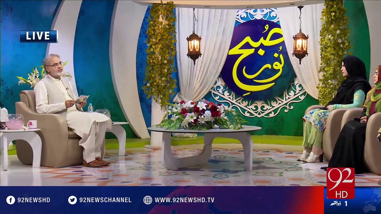 Subh e Noor -05-08-2016- 92NewsHD