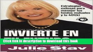 [Read  e-Book PDF] Invierte en tu Futuro 1st (first) edition Text Only  Read Online