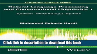 Books Natural Language Processing and Computational Linguistics: Speech, Morphology and Syntax