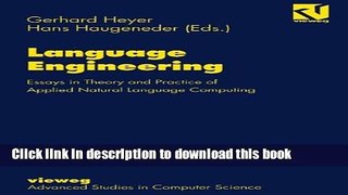 Books Language Engineering: Essays in Theory and Practice of Applied Natural Language Computing