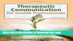 Download  Therapeutic Communications for Health Care (Communication and Human Behavior for Health