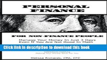 Books Personal Finance for Non-Finance People: Money Management, Financial Planning and Retirement