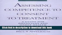 Books Assessing Competence to Consent to Treatment: A Guide for Physicians and Other Health