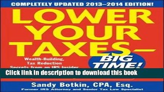 Books Lower Your Taxes Big Time 2013-2014 5/E Full Online