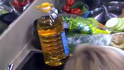 Масло на плите