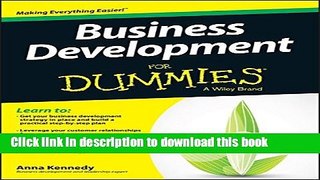 Ebook Business Development For Dummies Free Online