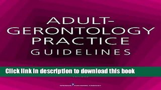 Books Adult-Gerontology Practice Guidelines Free Online