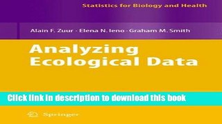 Ebook Analyzing Ecological Data Full Online