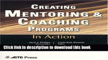 Books Creating Mentoring and Coaching Programs: In Action Case Study Series Free Online