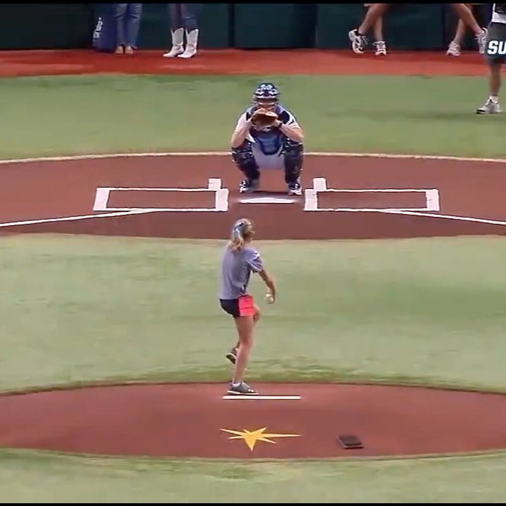 Un receptor de béisbol distinto a los demás