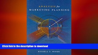 PDF ONLINE Analysis for Marketing Planning (McGraw-Hill/Irwin Series in Marketing) READ PDF BOOKS