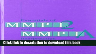 [PDF] Essentials of MMPI-2 and MMPI-A Interpretation, Second Edition Download Full Ebook