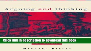 [PDF] Arguing and Thinking: A Rhetorical Approach to Social Psychology (European Monographs in