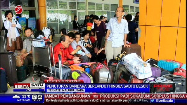 Aktivitas Gamalama Meningkat, Bandara Sultan Babullah Kembali Ditutup