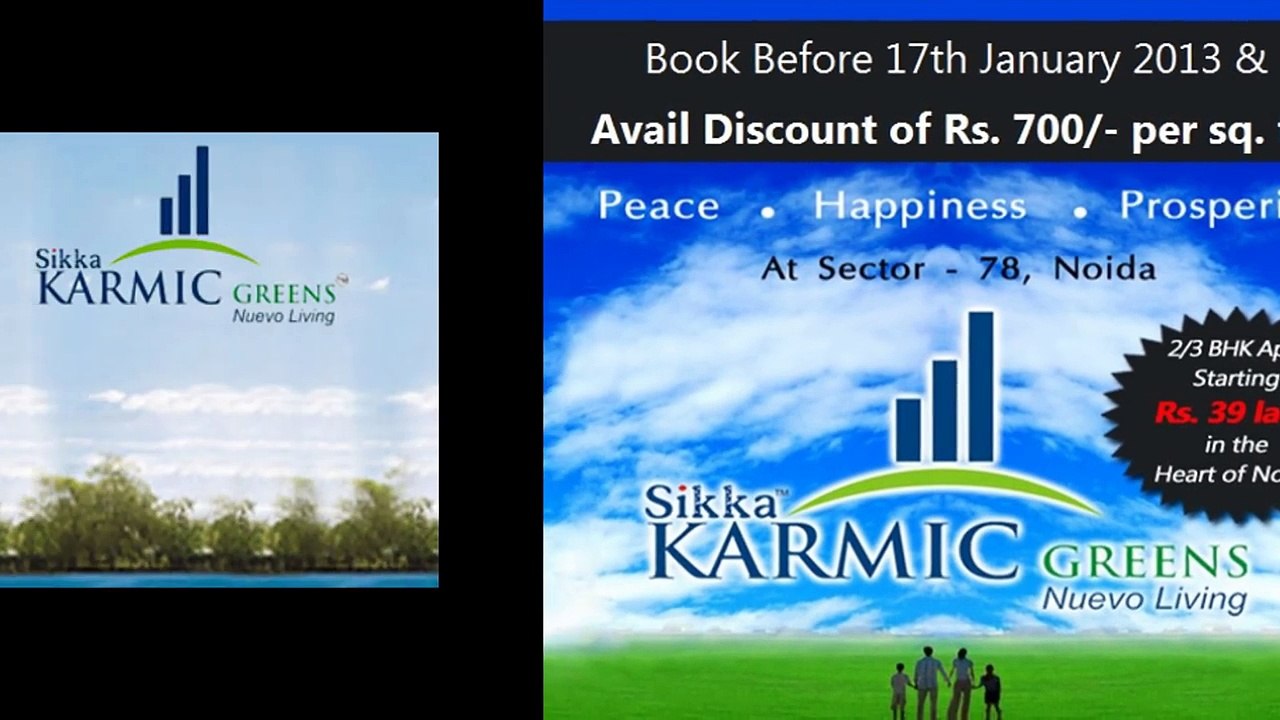 Sikka Karmic Greens developed modern apartment