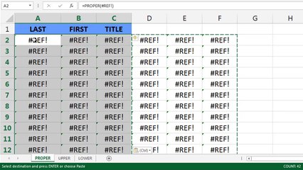 Excel Tips:I Gotta Change The Case - UPPER_LOWER_PROPER