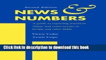 [Read PDF] News and Numbers: A Guide to Reporting Statistical Claims and Controversies in Health
