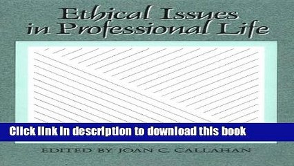 [Read PDF] Ethical Issues in Professional Life Ebook Online