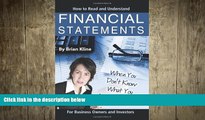 READ book  How to Read and Understand Financial Statements When You Don t Know What You Are