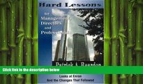 READ book  Hard Lessons for Management, Directors, and Professionals: A Corporate and Securities