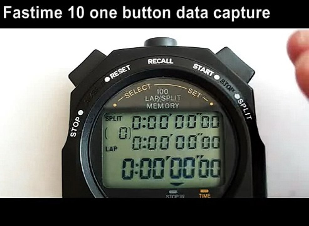 Fastime 10, 100 Lap memory stopwatch
