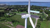 154_Drone-Captures-Man-Sunbathing-on-Wind-Turbine_I【空撮ドローン】_drone