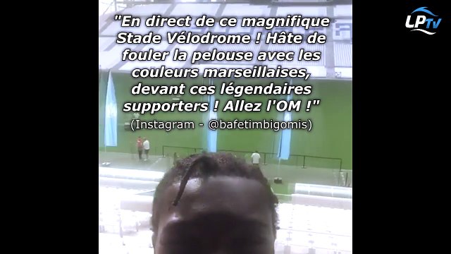 Bafé Gomis découvre le Stade Vélodrome