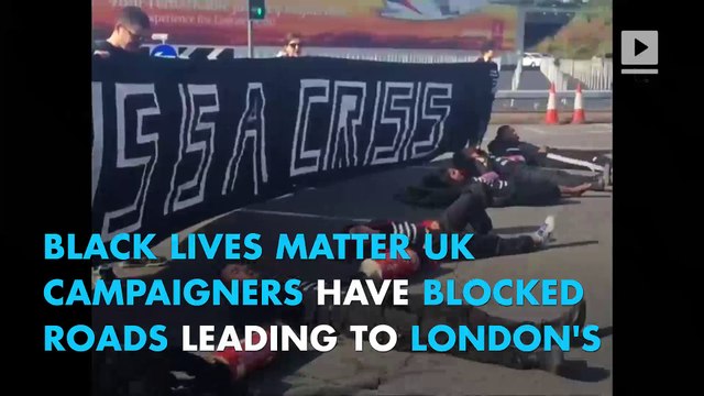 Black Lives Matter protesters block access to Heathrow Airport