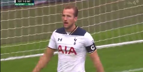 1-0 Harry Kane Penalty Goal - Tottenham 1-0 Inter Milan - 05-08-2016