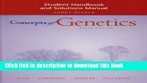 Books Student Handbook and Solutions Manual for Concepts of Genetics Free Online