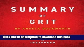 Books Summary of Grit: By Angela Duckworth - Includes Analysis Full Download