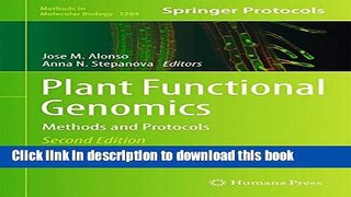 Books Plant Functional Genomics: Methods and Protocols Full Download