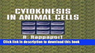 Ebook Cytokinesis in Animal Cells Free Online