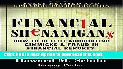 Ebook Financial Shenanigans:  How to Detect Accounting Gimmicks   Fraud in Financial Reports,