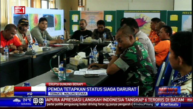 Pemkot Ternate Tetapkan Status Siaga Darurat Letusan Gamalama