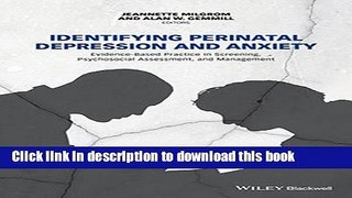 Books Identifying Perinatal Depression and Anxiety: Evidence-based Practice in Screening,