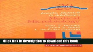 Books Jawetz, Melnick   Adelberg s Medical Microbiology (20th ed) Full Online