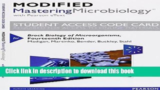 Ebook MasteringMicrobiology with Pearson eText -- Standalone Access Card -- for Brock Biology of