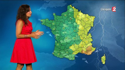 ANAIS BAYDEMIR pour LA METEO le 2016 07 23 soir sur FRANCE 2