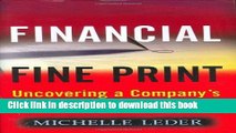 Ebook Financial Fine Print: Uncovering a Company s True Value Full Online