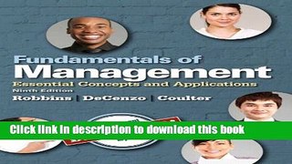 Books Fundamentals of Management: Essential Concepts and Applications (9th Edition) Full Online