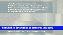 [PDF] Advances in Microbial Toxin Research and Its Biotechnological Exploitation Download Online