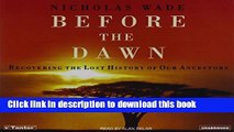 Ebook Before the Dawn: Recovering the Lost History of Our Ancestors Full Online