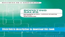 PDF  Boosting Sales: Increasing profits...without breaking the bank  Free Books